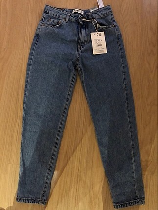 Orta mavi basic mom fit jean