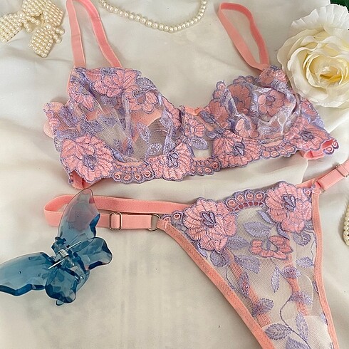 universal Beden Rose Bralet Set