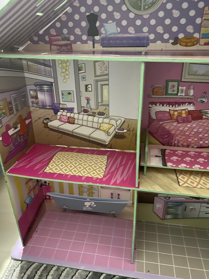 Renkli Pembe Çocuk Oyun Evi - Görsel 2