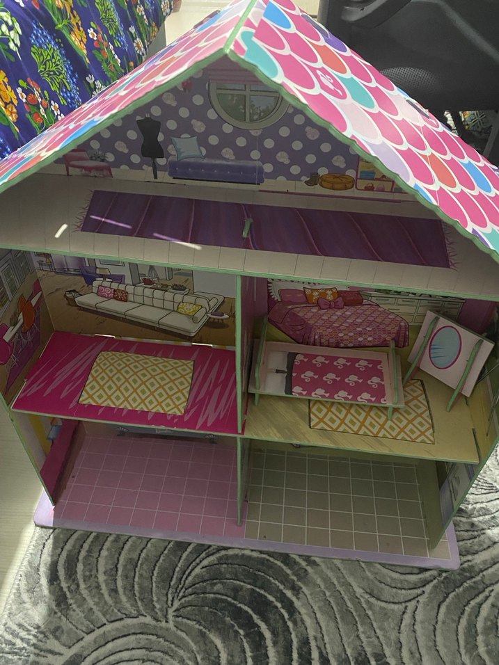 Renkli Pembe Çocuk Oyun Evi - Görsel 4