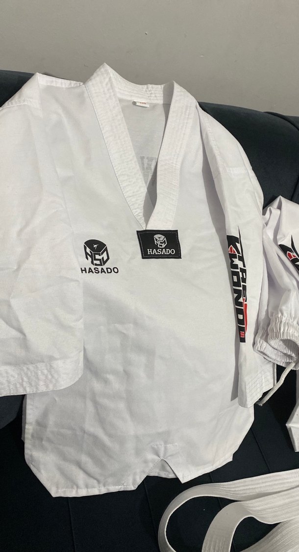 Taekwando takım beyaz kuşak - Görsel 4