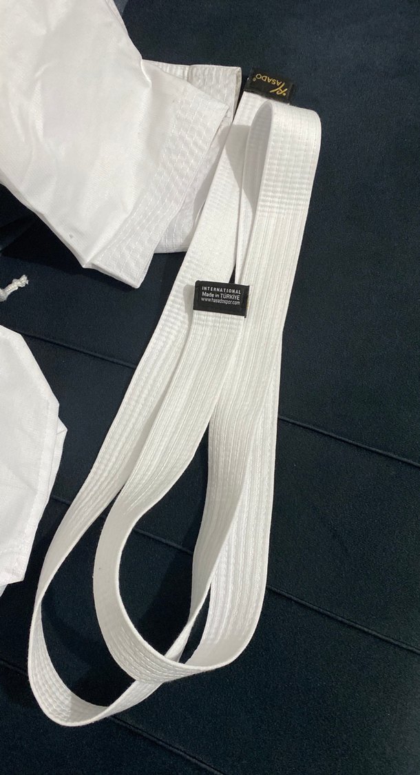 Taekwando takım beyaz kuşak - Görsel 3