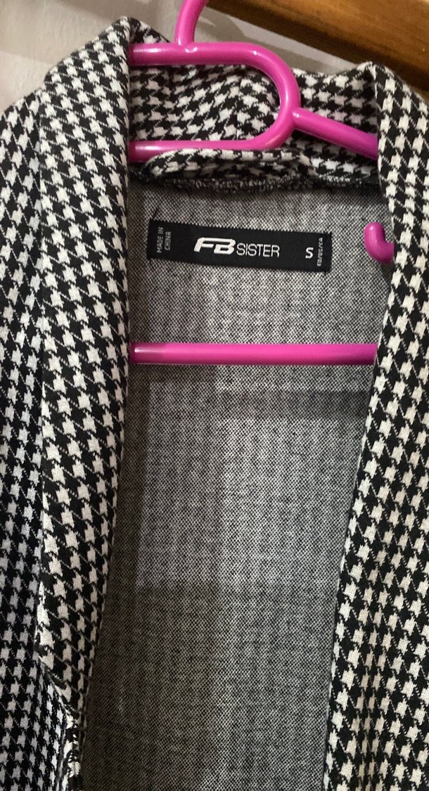 Gri Ekose Desenli Midi Kadın Kaban - Görsel 2