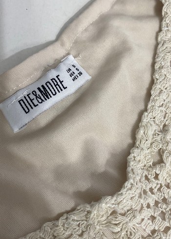 Bej Örgü Uzun Bohem Elbise - Görsel 3