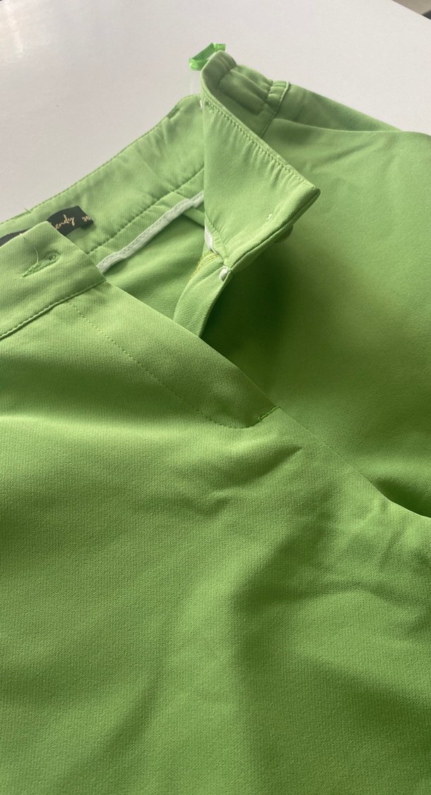 Yeşil Midi Kadın Kumaş Pantolon - Görsel 4