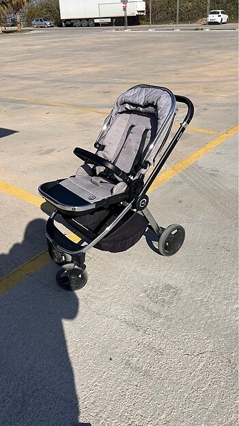 15-36 kg Beden Bagi Easyfold 3 Bebek Arabası Light Grey