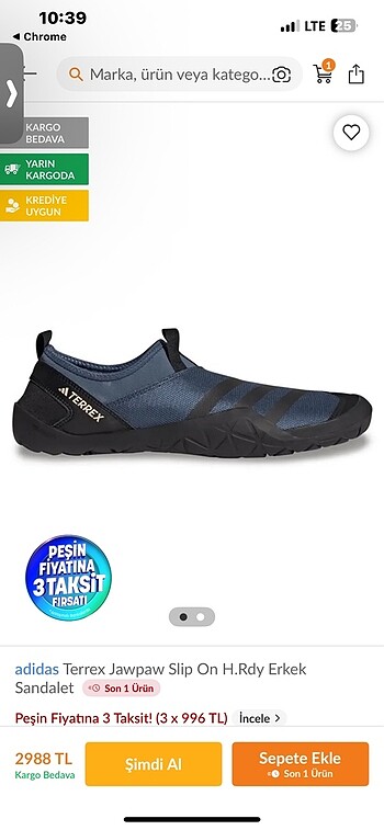 Adidas erkek deniz ayakkabısı - Görsel 2