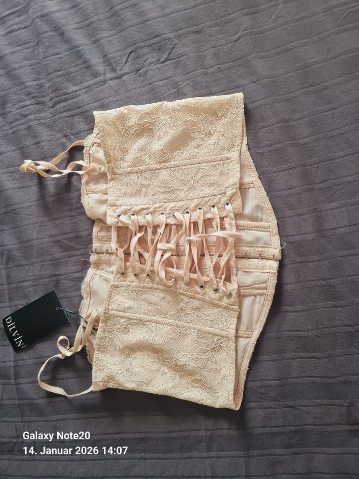 Bej Dantel Detaylı Straplez Büstiyer - Görsel 3