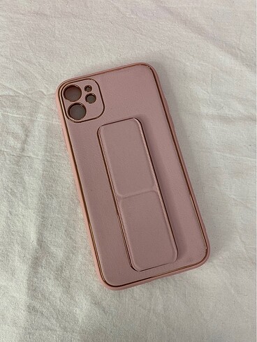 Iphone 11 Pembe Mıknatıs Tutma Detay Premium Kılıf