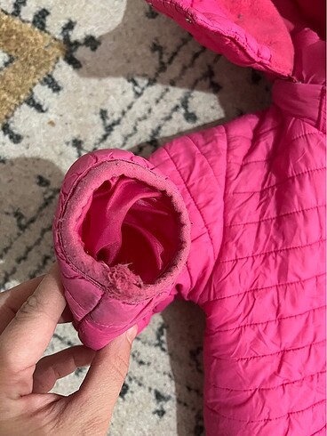 18-24 Ay Beden pembe Renk Çocuk mont
