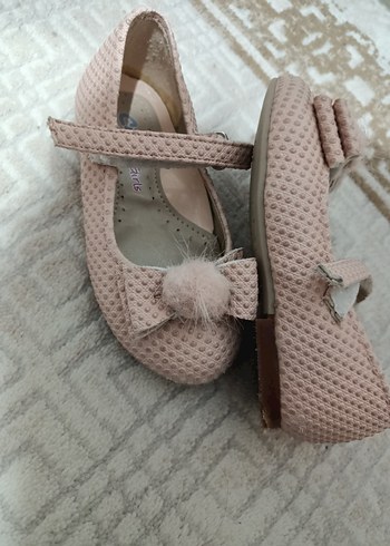 Kız Çocuk Pembe Yılan Desenli Fiyonklu Babet - Görsel 2