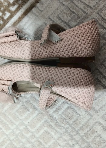 Kız Çocuk Pembe Yılan Desenli Fiyonklu Babet - Görsel 4