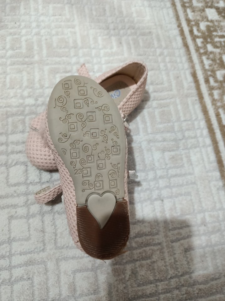 Kız Çocuk Pembe Yılan Desenli Fiyonklu Babet - Görsel 3