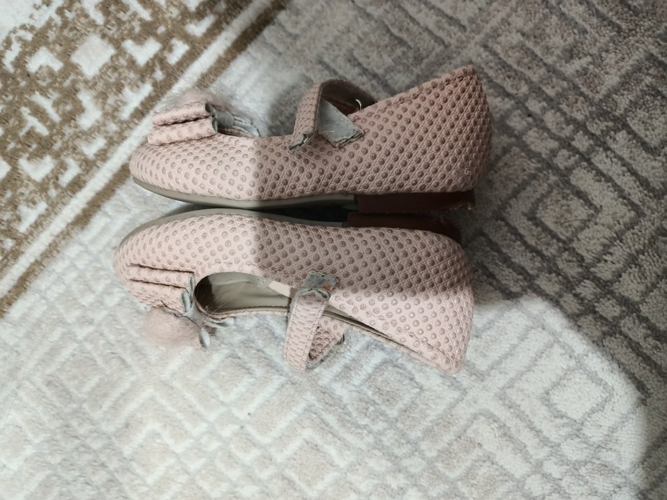 Kız Çocuk Pembe Yılan Desenli Fiyonklu Babet - Görsel 4