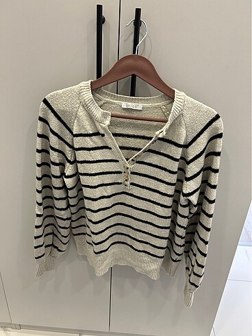 Yarım düğmeli sweatshirt