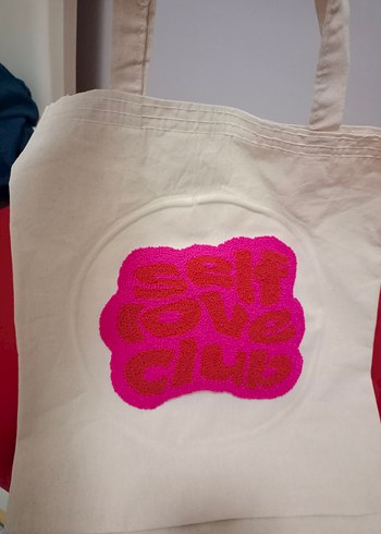 Punch işleme Kadın Bez Çanta - Görsel 3