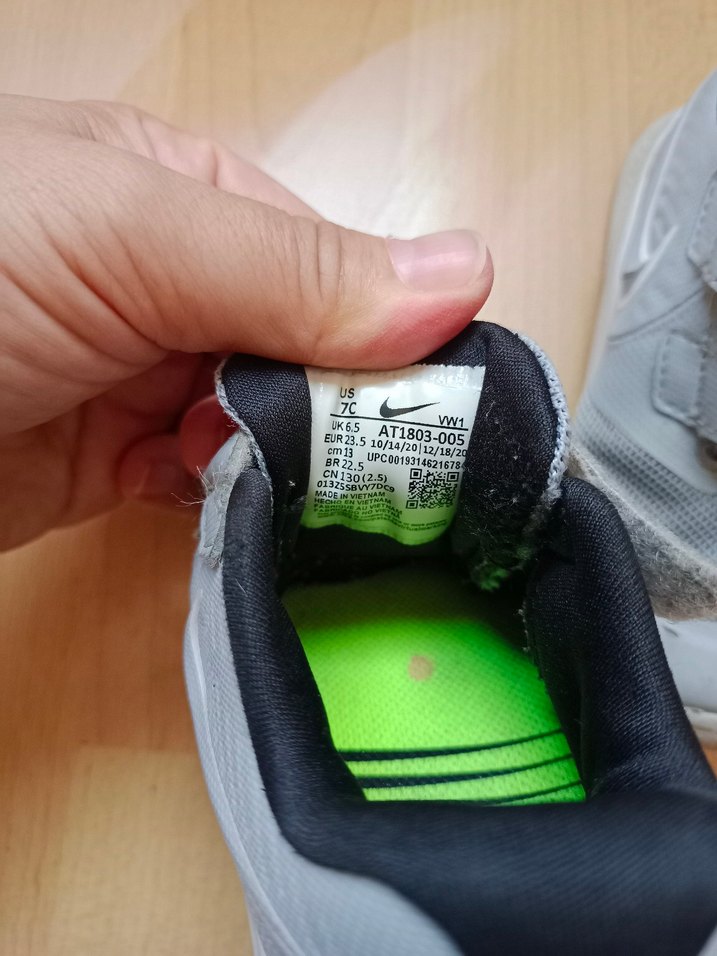 Gri Erkek Çocuk Spor Ayakkabı Cırt Cırtlı - Görsel 4