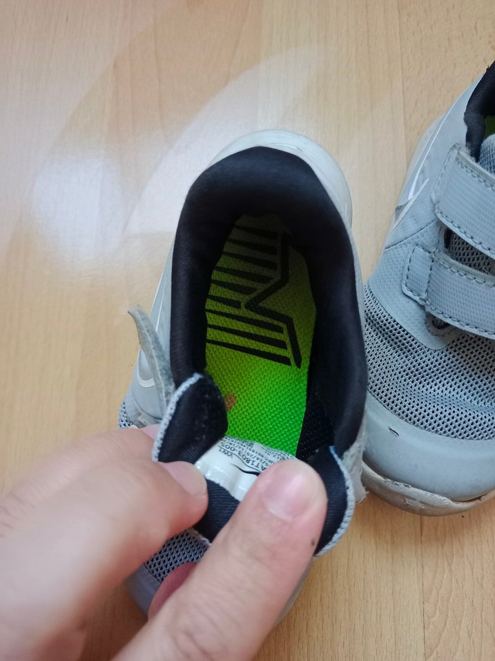 Gri Erkek Çocuk Spor Ayakkabı Cırt Cırtlı - Görsel 3