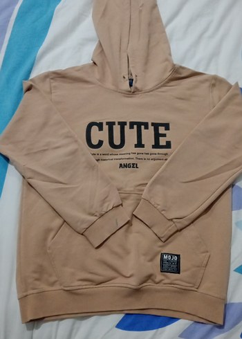 Bej Baskılı Kız erkek Sweatshirt ve Eşofman Takımı