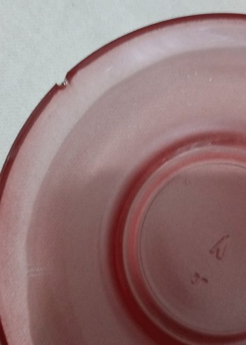 Beden 6 Parça Pembe çay tabağı