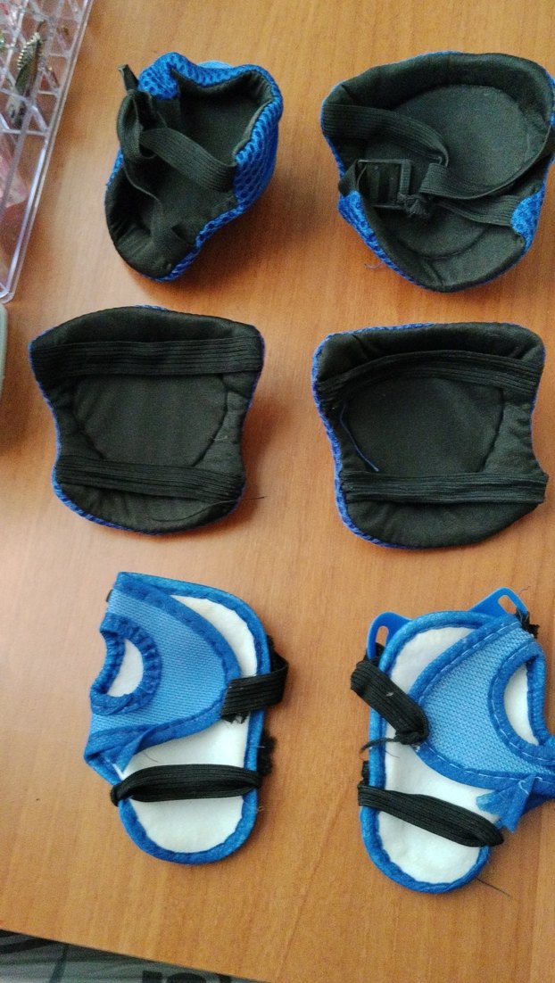 Mavi Plastik Motosiklet Diz Koruyucuları - Görsel 2