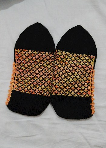 Çok Renkli Örgü patik - Görsel 2