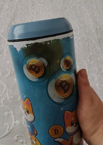 Renkli Mavi Çocuk kumbara - Görsel 5