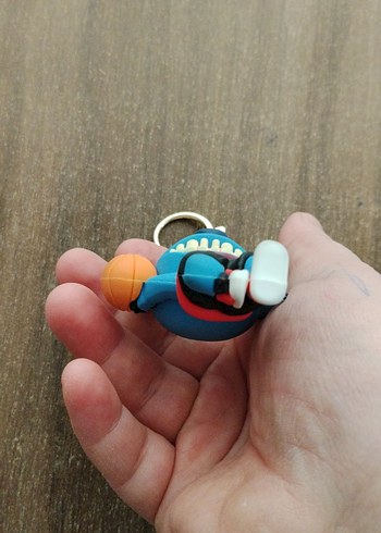 Renkli Püsküllü Basketbol Temalı Anahtarlık - Görsel 3