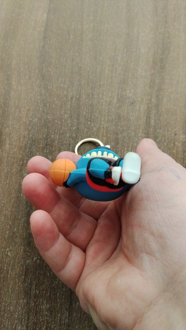 Renkli Püsküllü Basketbol Temalı Anahtarlık - Görsel 3