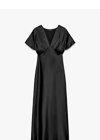 zara saten elbise