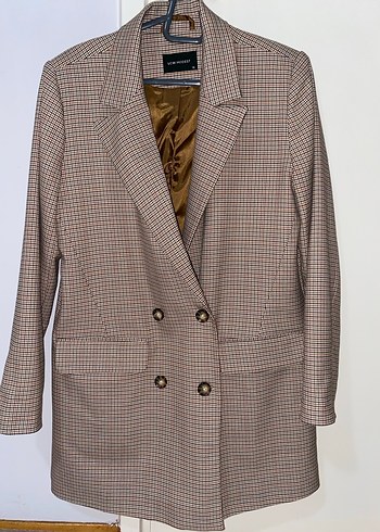 LCW Modest Ekose Uzun Kollu Kadın Ceket - Görsel 3