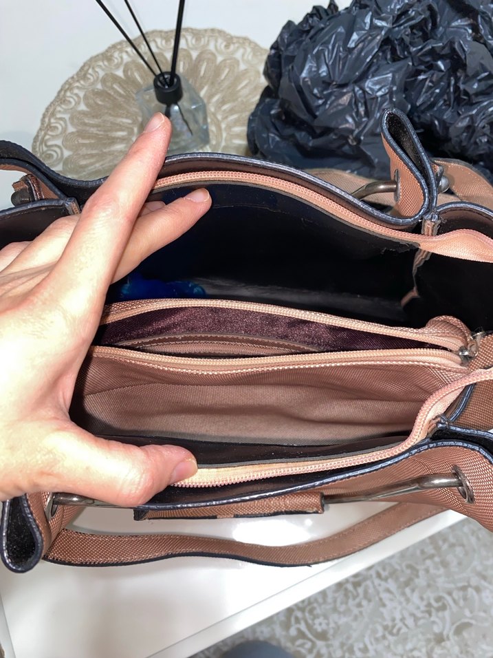 Bej Deri Tokalı Kadın Çanta - Görsel 4