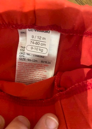 Kız Çocuk Kırmızı Dar Kesim Tayt - Görsel 2