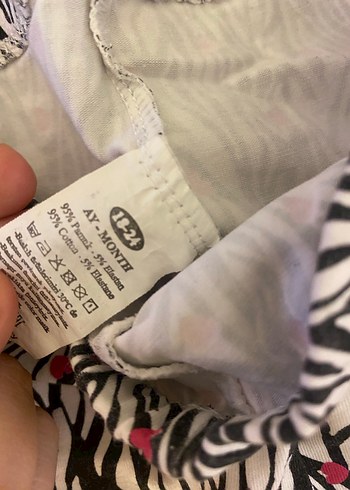 Kız Çocuk Zebra Desenli Pilili Tayt - Görsel 2