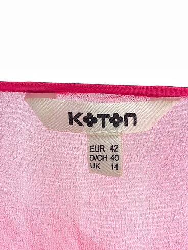 42 Beden pembe Renk Koton Bluz %70 İndirimli.