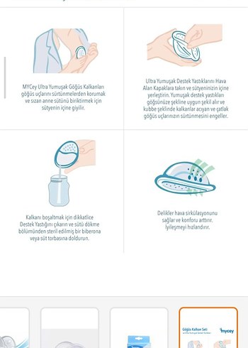 Mycey Beyaz Göğüs Kalkan Seti - Görsel 2