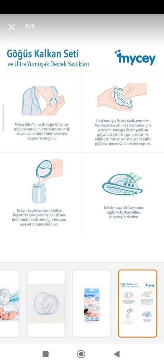 Mycey Beyaz Göğüs Kalkan Seti - Görsel 2