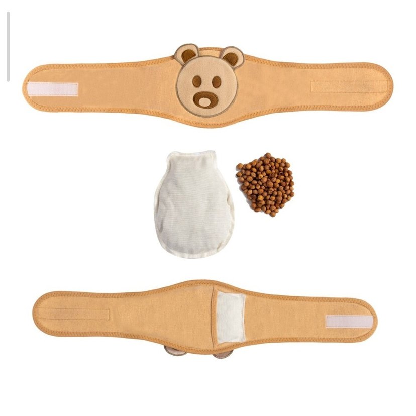 kahverengi Ayıcık Desenli gaz giderici kiraz çekirdeğinden kemer - Görsel 2