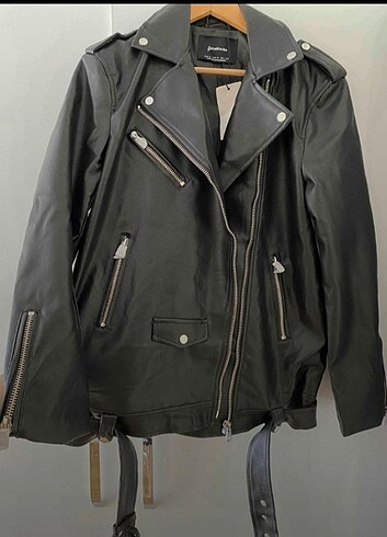m Beden Stradivarius biker ceket