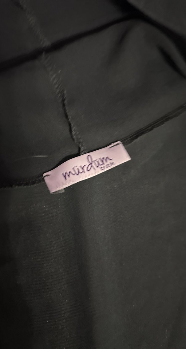 Siyah Uzun Dökümlü Hamile Ceketi - Görsel 2