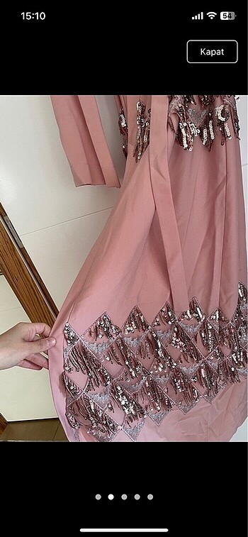 Armine Payetli tesettür abaya