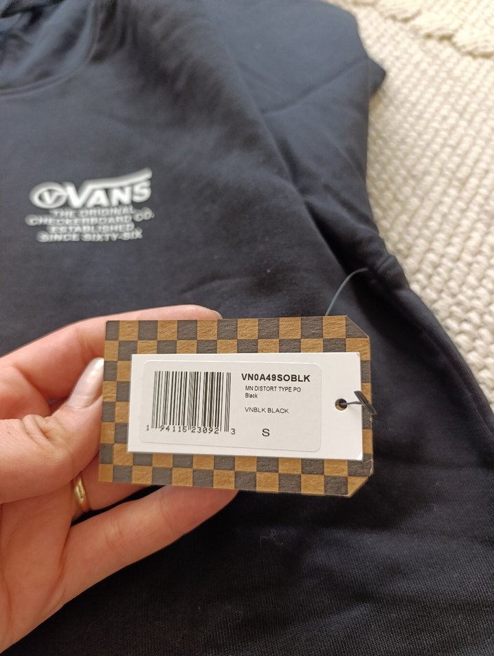 Vans Siyah Kapüşonlu Sweatshirt - Görsel 3