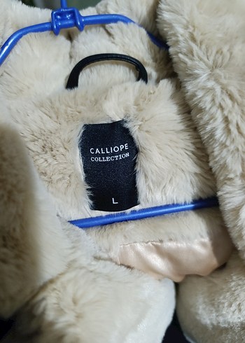 Kadın Bej Midi Tüylü Kaban - Görsel 3