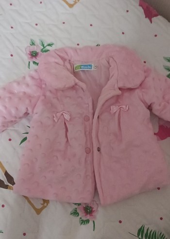 Düğmeli Pembe Kız Çocuk Ceket - Görsel 2