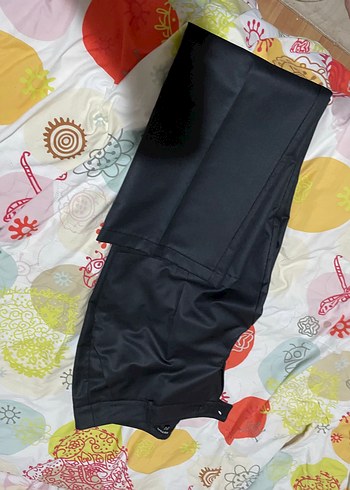 Düğmeli Gri Kadın Blazer Ceket ve pantolon takım - Görsel 4