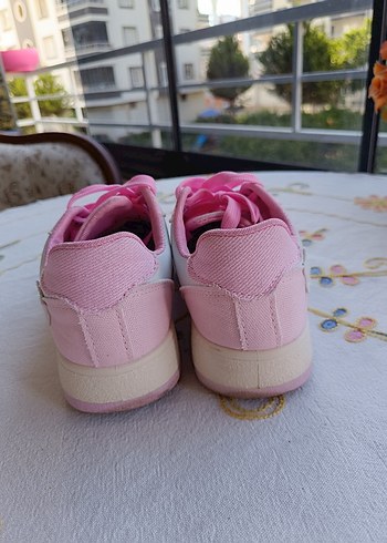 36 Yıldız Pembe Bağcıklı Kadın Spor Ayakkabı - Görsel 5