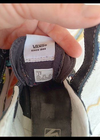 31,5 Vans Erkek Çocuk Renkli Velcro Spor Ayakkabı - Görsel 7