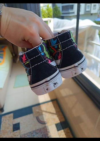 31,5 Vans Erkek Çocuk Renkli Velcro Spor Ayakkabı - Görsel 5