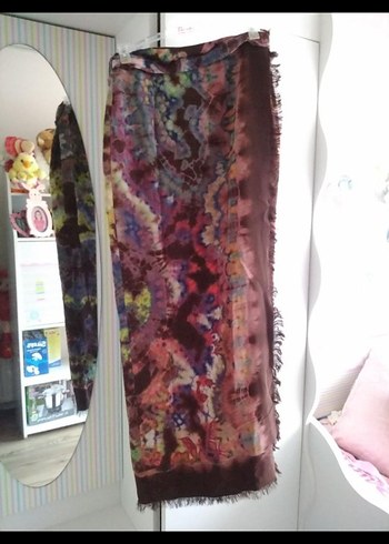 Çok Renkli Bohem Kadın Uzun Etek - Görsel 5