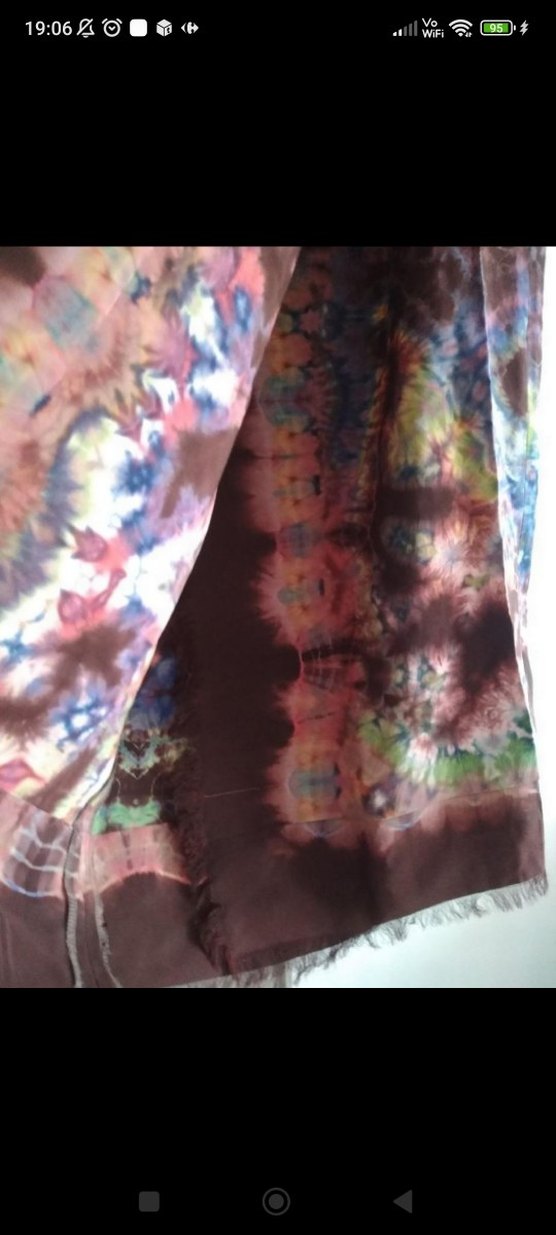 Çok Renkli Bohem Kadın Uzun Etek - Görsel 4